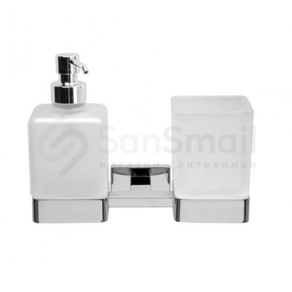 Дозатор для жидкого мыла и стакан Inda Lea A1810DCR21
