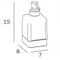 Дозатор для жидкого мыла Inda Lea A1812ZCR21
