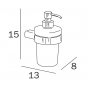 Дозатор для жидкого мыла Inda Mito A2010NCR + A2012ACR21