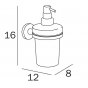 Дозатор для жидкого мыла Inda One A24120CR03