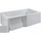 Фронтальная и боковая панель для ванны Jacob Delafon Bain-Douche MALICE с контейнером для хранения серый ++80 380 руб