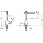 Смеситель для кухни Jacob Delafon Louise E24367-CP