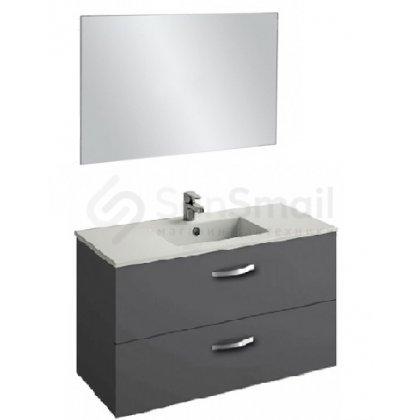 Мебель для ванной Jacob Delafon Ola 100 EB392RU серый антрацит