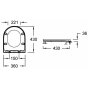Унитаз подвесной безободковый Jacob Delafon Rodin+ EDY102-00 с крышкой E23280-00 микролифт