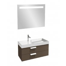 Мебель для ванной Jacob Delafon Rythmik 100 светло-коричневая с раковиной EXN112-Z-00