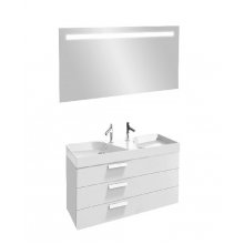 Мебель для ванной Jacob Delafon Rythmik 120 белая с тремя ящиками с раковиной EXM112-Z-00