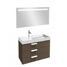 Мебель для ванной Jacob Delafon Rythmik 120 светло-коричневая с тремя ящиками с раковиной EXM112-Z-00
