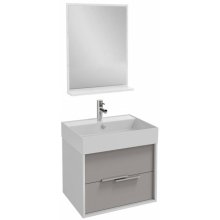 Мебель для ванной Jacob Delafon Vivienne 60 белый/серый титан матовый лак