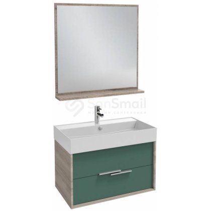 Мебель для ванной Jacob Delafon Vivienne 80 серый дуб/эвкалипт матовый лак