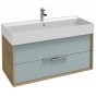Мебель для ванной Jacob Delafon Vivienne 100 арлингтонский дуб/голубой шторм глянцевый