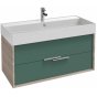 Мебель для ванной Jacob Delafon Vivienne 100 серый дуб/эвкалипт глянцевый