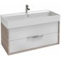 Мебель для ванной Jacob Delafon Vivienne 100 серый дуб/белый глянцевый