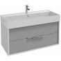 Мебель для ванной Jacob Delafon Vivienne 100 белый/серый титан глянцевый