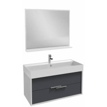 Мебель для ванной Jacob Delafon Vivienne 100 белый/насыщенный серый матовый