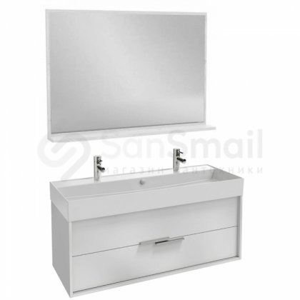 Мебель для ванной Jacob Delafon Vivienne 120 белая глянцевая