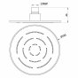 Верхний душ Jaquar Maze OHS-CHR-1603 хром