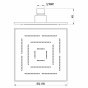 Верхний душ Jaquar Maze OHS-CHR-1605 хром