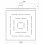 Верхний душ Jaquar Maze OHS-CHR-1629 хром