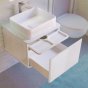 Мебель для ванной Jorno Pastel 58 белый жемчуг