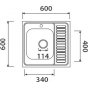 Мойка кухонная Kaiser KSS-6060