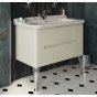 Мебель для ванной Kerasan Waldorf 100 белая ножки хром