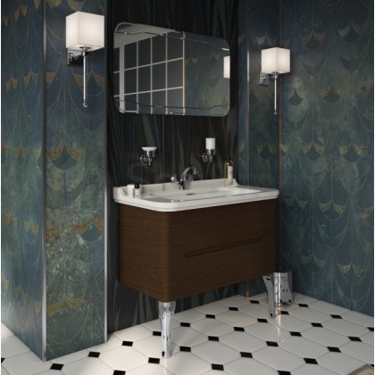 Мебель для ванной Kerasan Waldorf 100 орех ножки хром