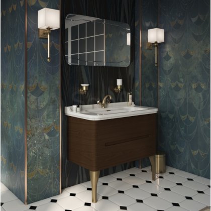 Мебель для ванной Kerasan Waldorf 100 орех ножки бронза