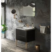Мебель для ванной Kerasan Waldorf 80 см черная нож...