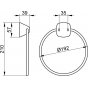 Кольцо для полотенца Keuco City2 19 см