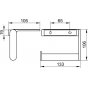 Держатель для бумаги с полкой Keuco Plan 14973 370000