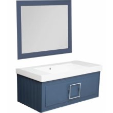 Мебель для ванной La Fenice Cubo 100 синяя