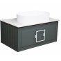 Мебель для ванной со столешницей La Fenice Cube 90 серая