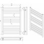 Полотенцесушитель водяной Laris Кватро 500x800