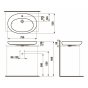 Мебель для ванной Laufen Alessi One 424131-424132 орех
