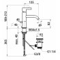 Смеситель для раковины Laufen Kartell 3.1133.1.004.121.1