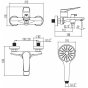 Смеситель для ванны Lemark Bronx LM3714MW