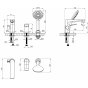Смеситель на борт ванны Lemark Bronx LM3745MW