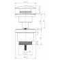 Донный клапан Lemark LM8500MW click-clack