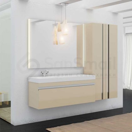 Мебель для ванной Lotos 120 подвесная