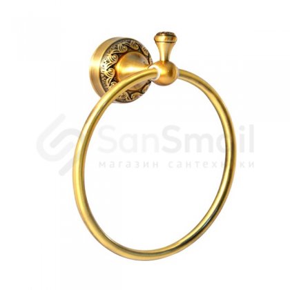 Кольцо для полотенца Magliezza Primavera 80309 бронза