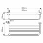 Полка для полотенца Melana MLN-866003 сатин