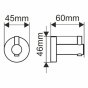 Крючок Melana MLN-867008B черный