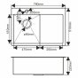 Мойка кухонная Melana Profline D7851HB-L графит матовый