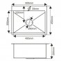 Мойка кухонная Melana Profline H5045/2 сатин