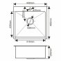 Мойка кухонная Melana Profline MLN-R44485HK сатин
