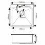 Мойка кухонная Melana Profline MLN-R5050HK сатин