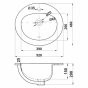 Раковина Melana MLN-307-805 белая