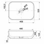 Раковина Melana MLN-320328MDG темно-серая матовая