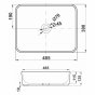 Раковина Melana MLN-7050H-805 белая