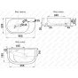 Раковина Melana MLN-78204L-805 белая